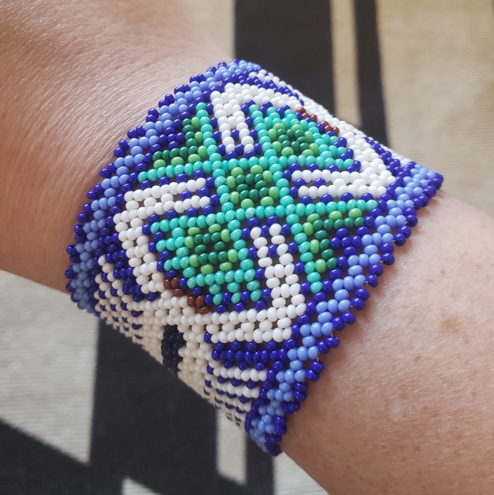 Scorpion Handmade Mexican Chaquira Bracelet
